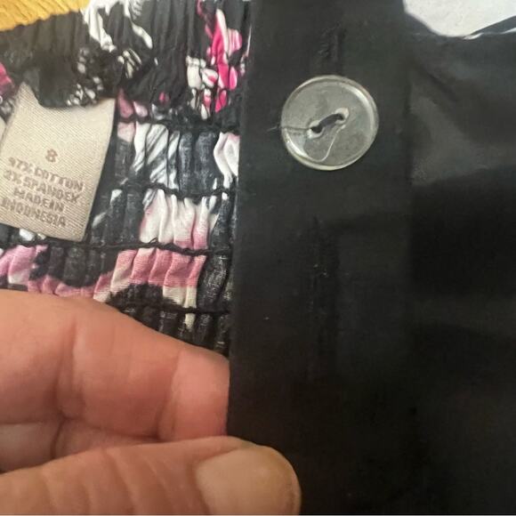 Y2K Floral Sundress Size S | Black White Pink | Fit and Flare | By Kim Rogers - Picture 14 of 15